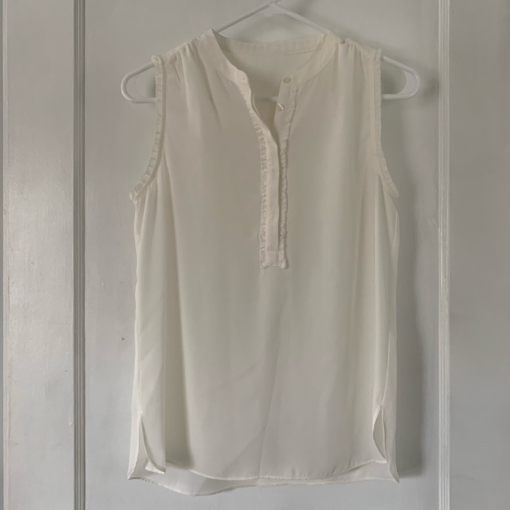 Women’s Sheer Blouse, Cream, S/M